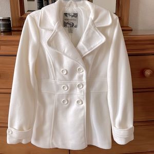 White/Cream Double Breasted Coat